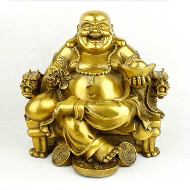 Nevetve Buddha figura